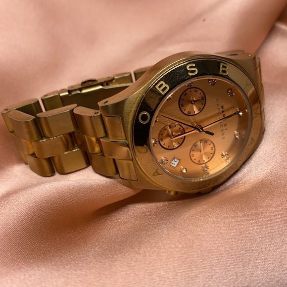 Marc Jacobs 5ATM Diamond Markers Rose Gold Watch - Picture 11 of 11